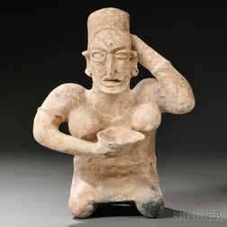 Jalisco Kneeling Female Figure